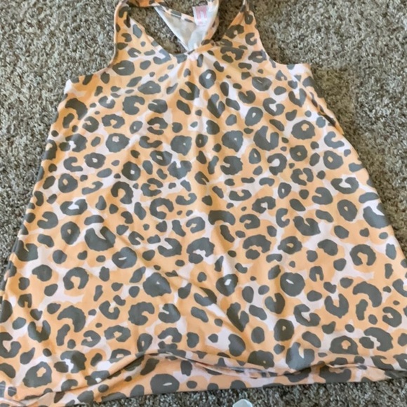 Cat & Jack White and Orange Leopard Kids Swim Coverups - Picture 2 of 5